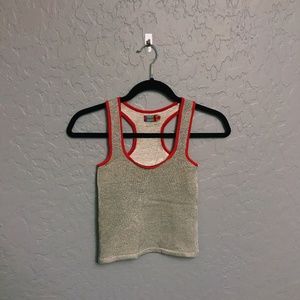 Petro Zillia || Red & Silver Tank Top